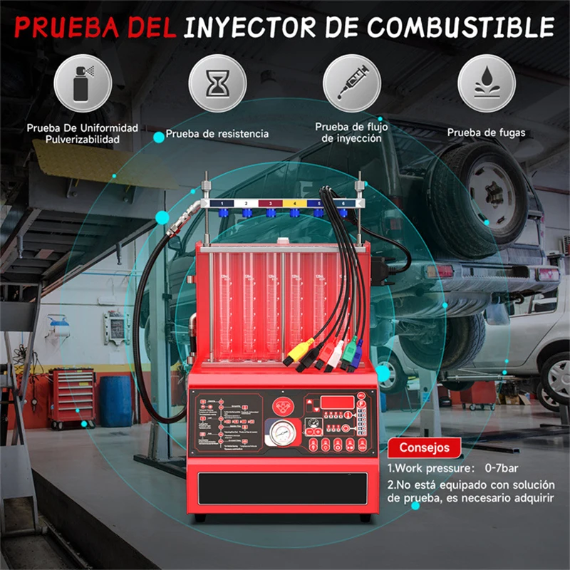 AJ600 Fuel Injector Test and Cleaning Tool Ultrasonic cleaning machine high pressure fuel injector GDI test