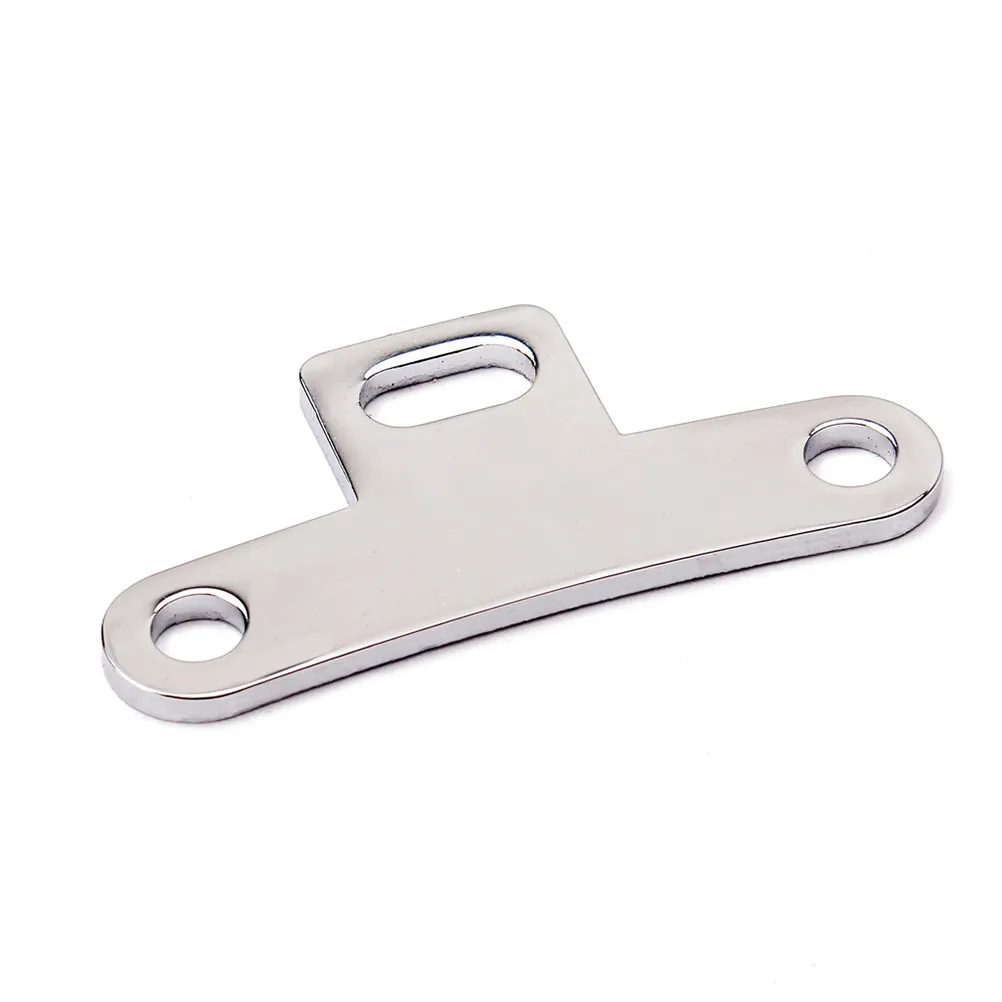 Chromium Color T Shape Tailpiece Light Banjo Mount Bracket Guitar Accessories Instrument Parts Replacement Guitar Tailpiece view 2
