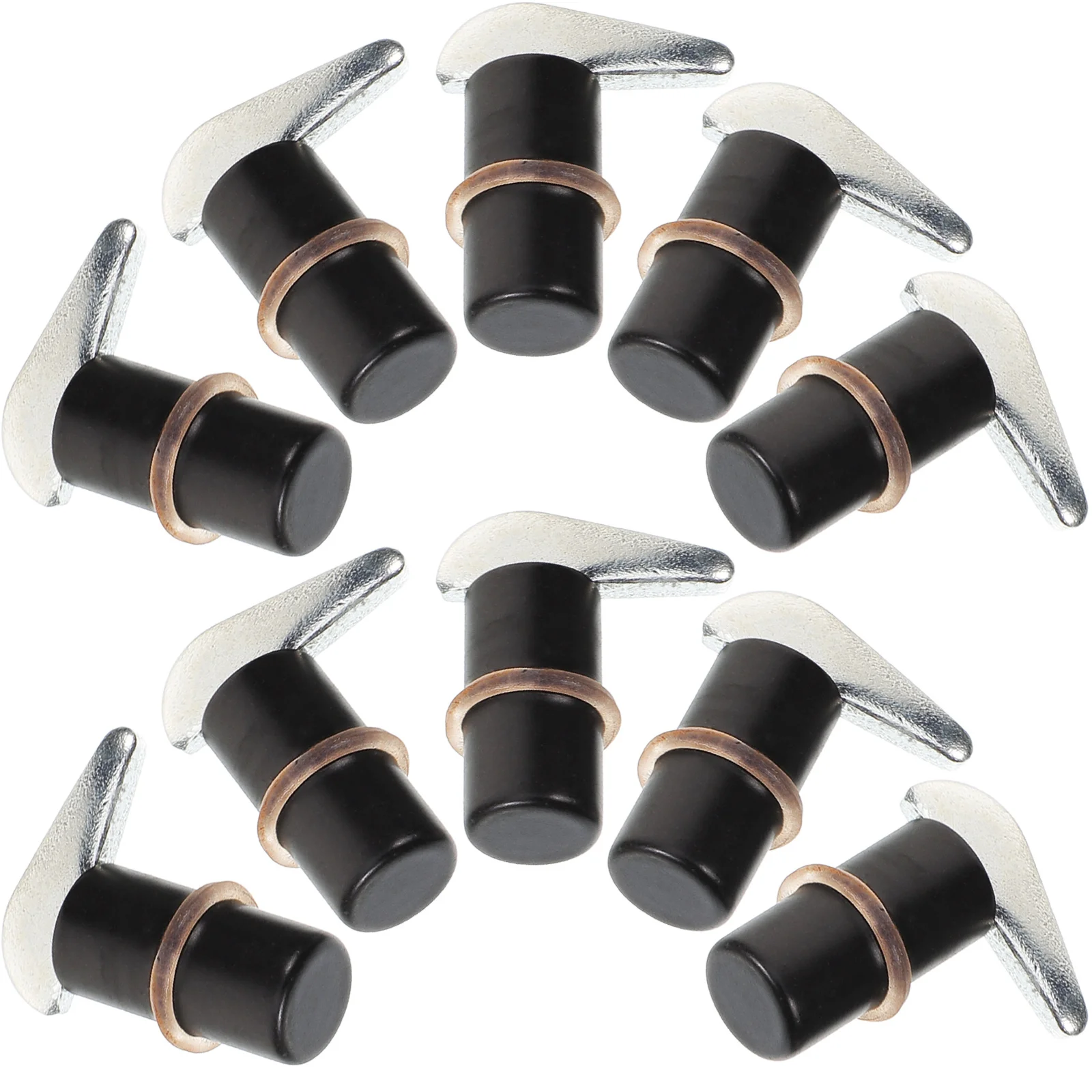 

10Pcs Cabinet Shelf Support Pegs Heavy Duty Iron Shelf Holders for Kitchen Cabinet Bookshelf Shelving Easy Install Remove