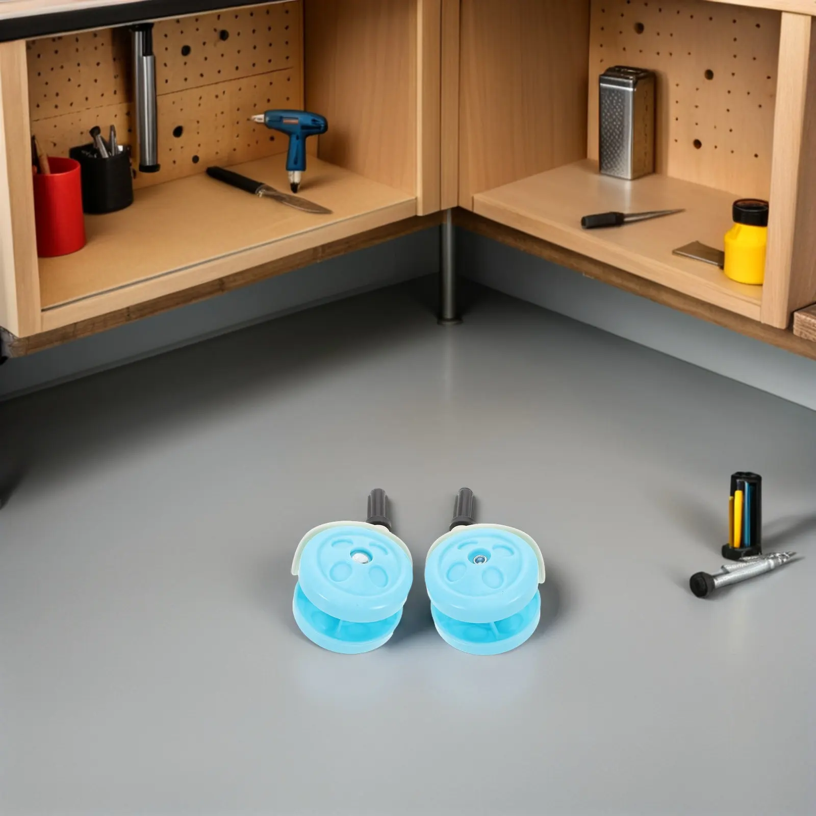 

4Pcs Universal Baby Walker Wheels Replacement Plastic Silent Casters for Smooth Quiet Rolling on Wood Floors Carpets Anti-Slip