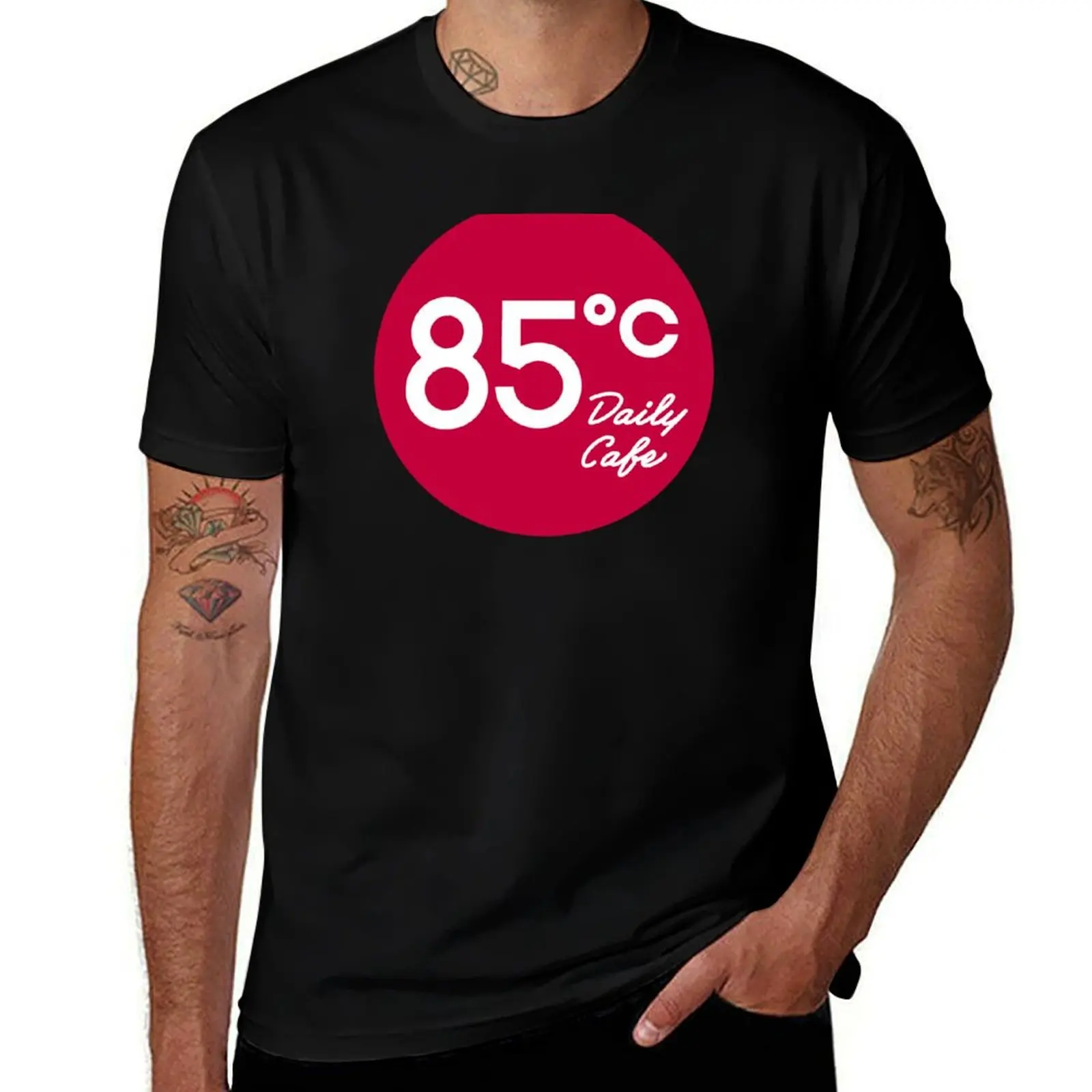 85C Bakery Cafe T-Shirt Big Size Crew Neck T-Shirt