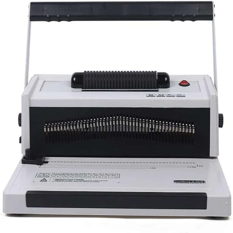 

Tabletop Paper Binding Machine S-20A Single Coil Binding Machine Coil Spiral Binding Machine Suitable for Paper Sizes Up To A4