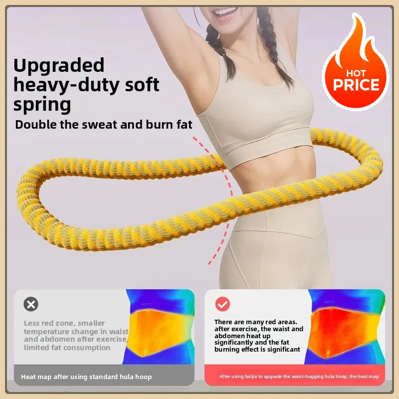 Soft Hula Hoop Comfort No-hurt Body Slim Waist Weight Loss Training Circle Women Home Fitness Workout Equipment