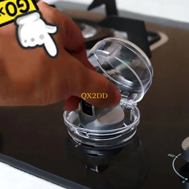 

QX2D 6 Pcs Gas Stove Knob Covers Baby Safety Oven Lock Lid Infant Child Protector Home Kitchen Switch for Protection Tool