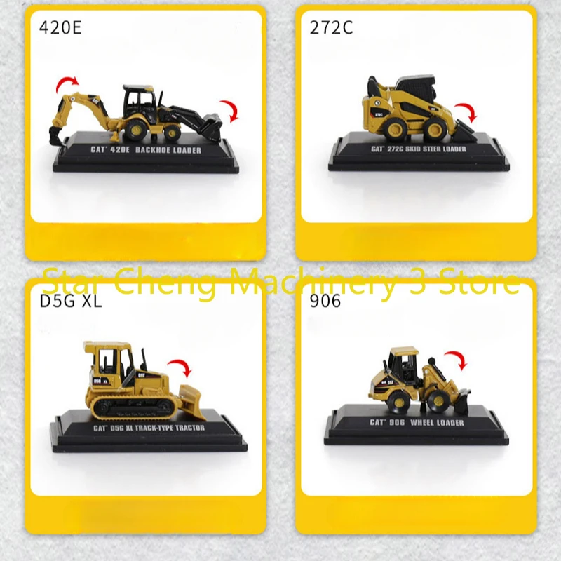 New CA 85980DB MINI High Quality Caterpilllar Mini Transparent Boxed Alloy Construction Vehicle 1:160