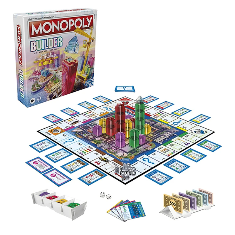 

Hasbro Real Estate Tycoon Monopoly Builder Creation Трехмерная игра Детские игрушки