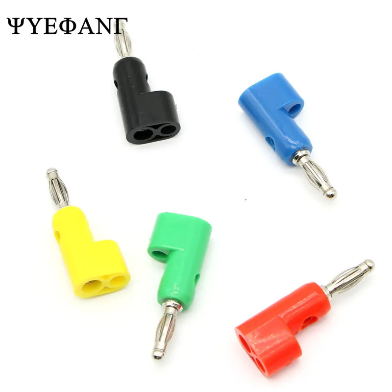 10pcs 4mm Banana Plug Stackable Audio Speaker Connector F Amplifier Speaker Binding Post 4mm Jack Plug Screw Connect