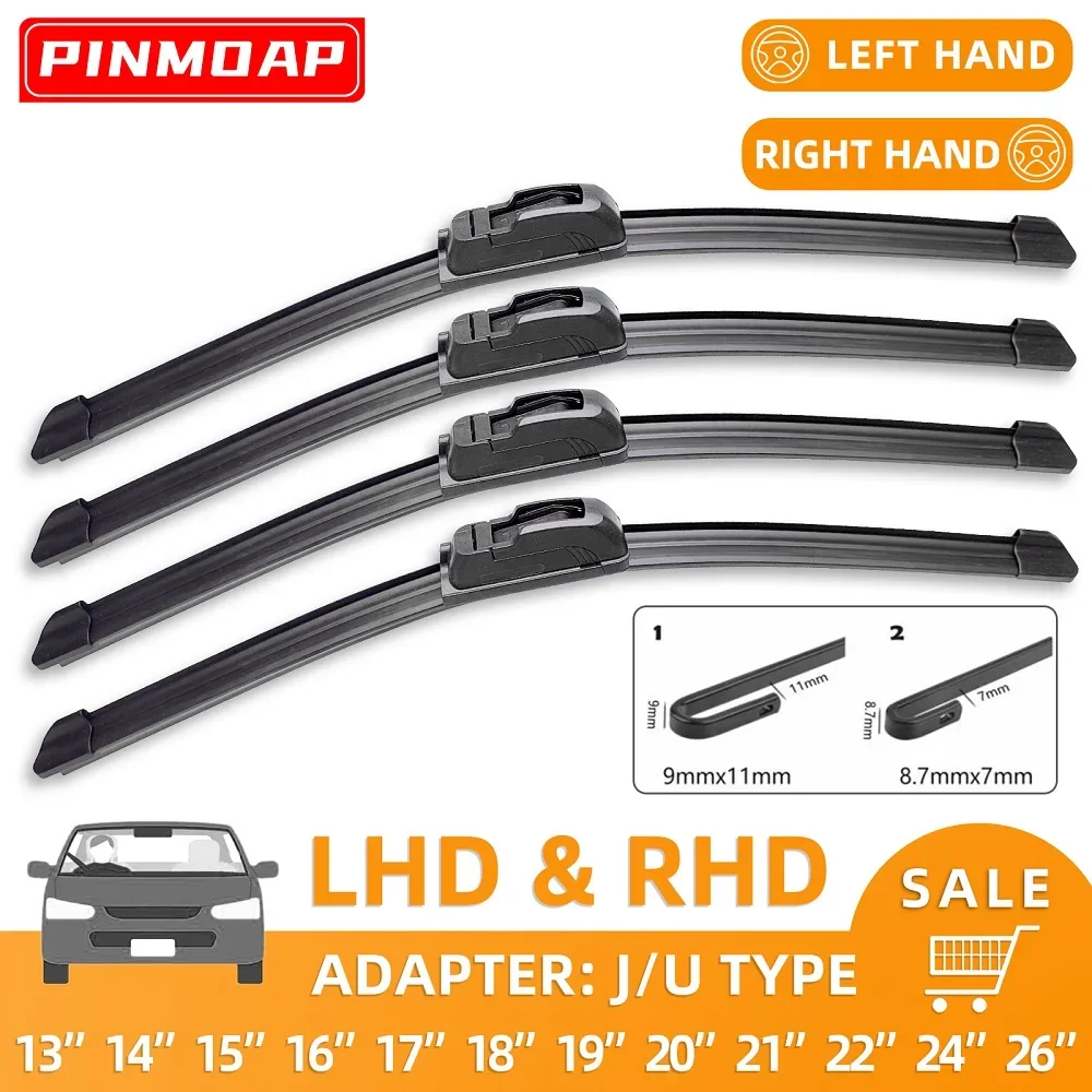 Left and Right Hand Drive All-Seasons Automotive Replacement Windshield Wiper Blades 13“ - 28