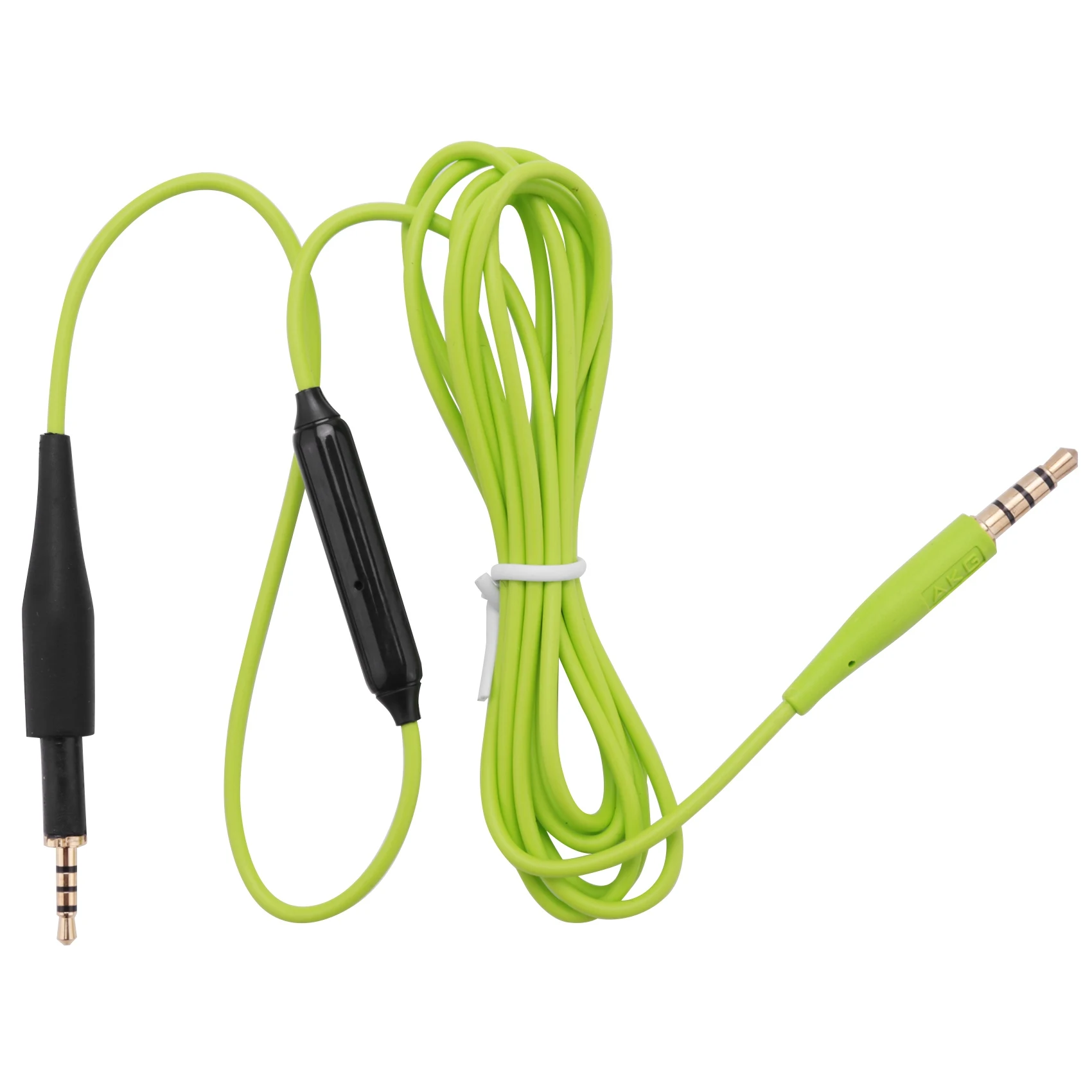 Сменный аудиокабель с регулятором громкости микрофона для наушников AKG K430 K450 K451 K452 Q460 K480 JBL J55 J88, зеленый