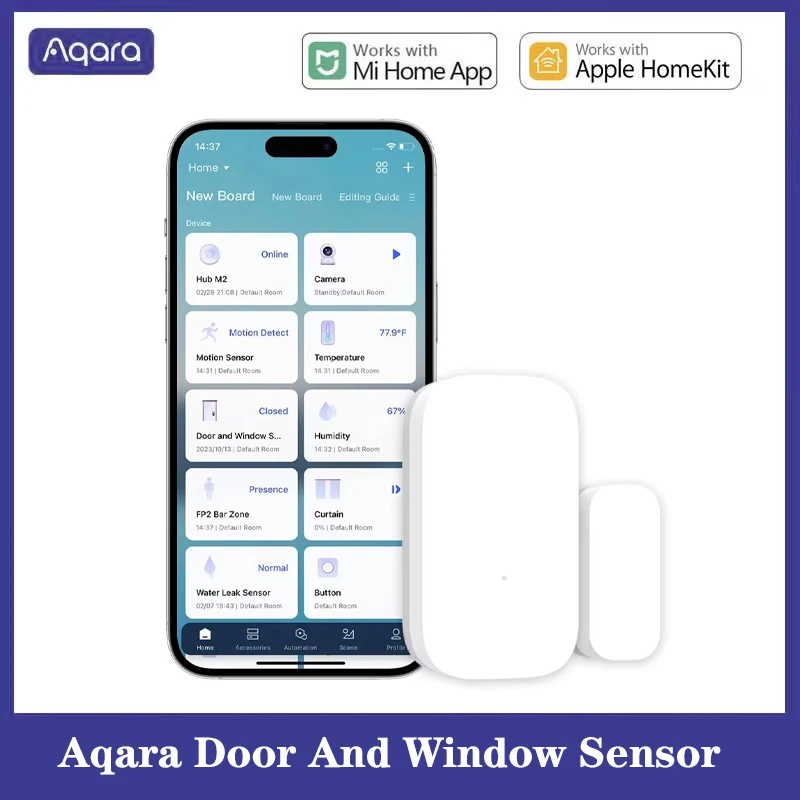 

Global Version Aqara Door And Window Sensor Zigbee Smart Home APP Wireless Remote Monitor MCCGQ11LM Work With Mi Home HomeKit