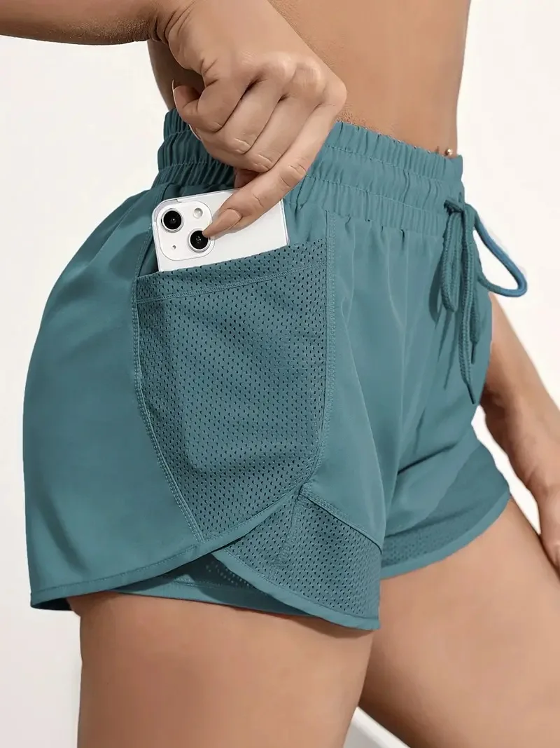 2026 Sommer Damen High-Waist Schnelltrocknende Yoga-Leggings Rutschfeste Lockere Fitness-Laufhose Atmungsaktive Outdoor-Freizeit-Sporthose – Detail 13