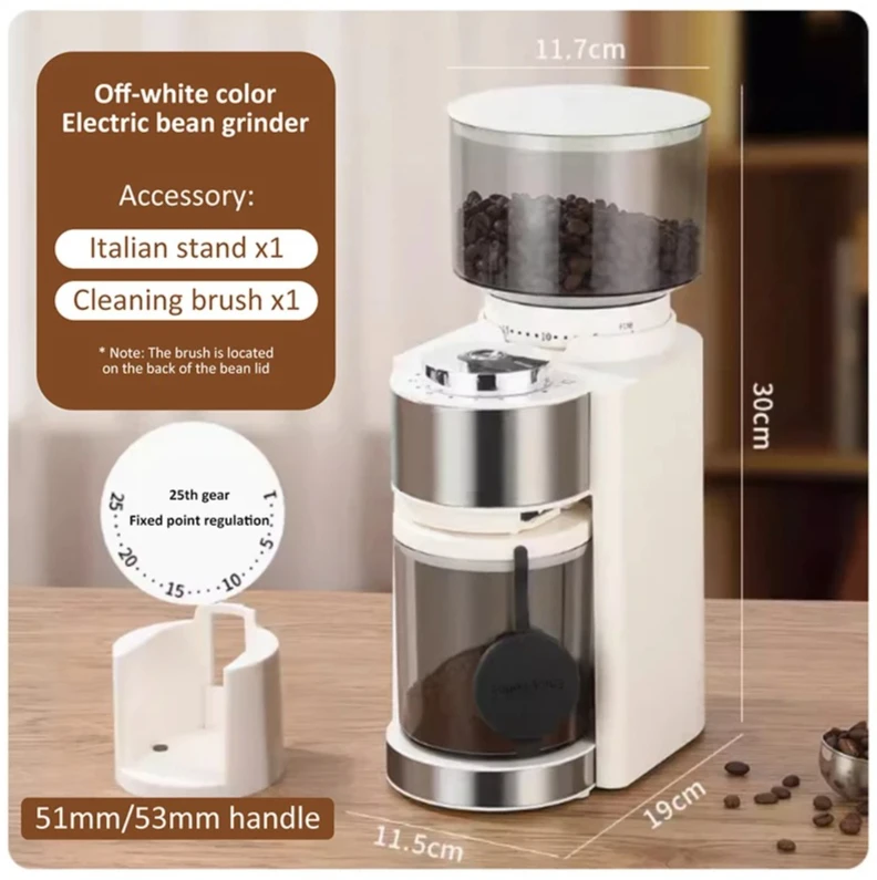 

Small Commercial Electric Coffee Bean Grinder Coffee Bean Grinder Hand Brewed Espresso Coffee Grinder