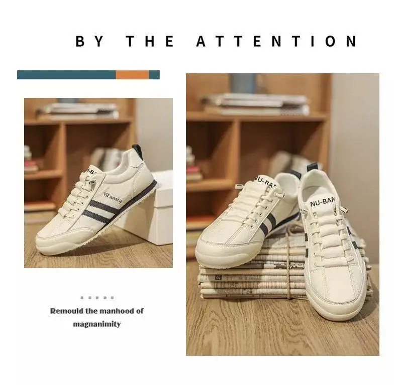 Modische Designer Casual Sneakers für Herren Flache Sneakers Bequeme Atmungsaktive Laufschuhe Outdoor Rutschfeste Herren Sportschuhe – Detail 4