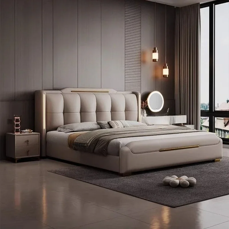 Luxury home Modern Bedroom Bed Headboards European Capsule Bed Storage Multifunctional Cama Solteiro Lounge Suite Furniture