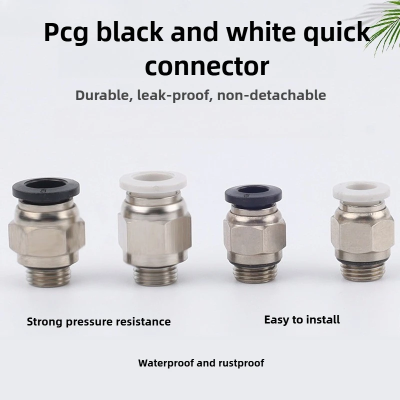 Raccordo pneumatico ad angolo retto PL4 PC6 M3 M5 M6, micro attacco rapido per bracci robotici