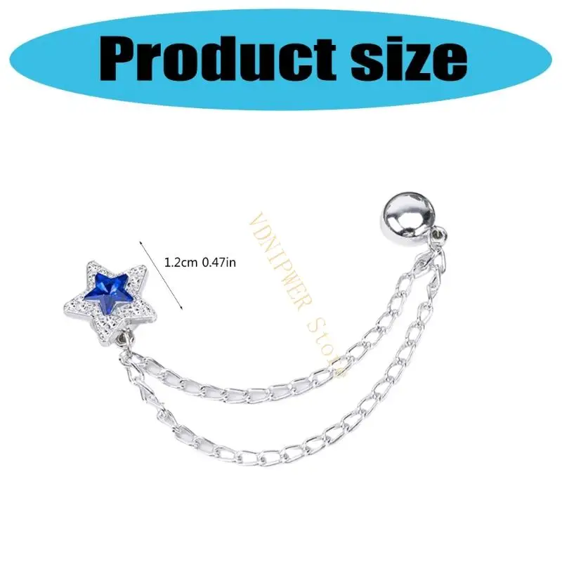Chuỗi Cuffs Pant có thể điều chỉnh từ tính với Hợp kim cường độ cao để đạp xe chạy và ngoài trời D08E