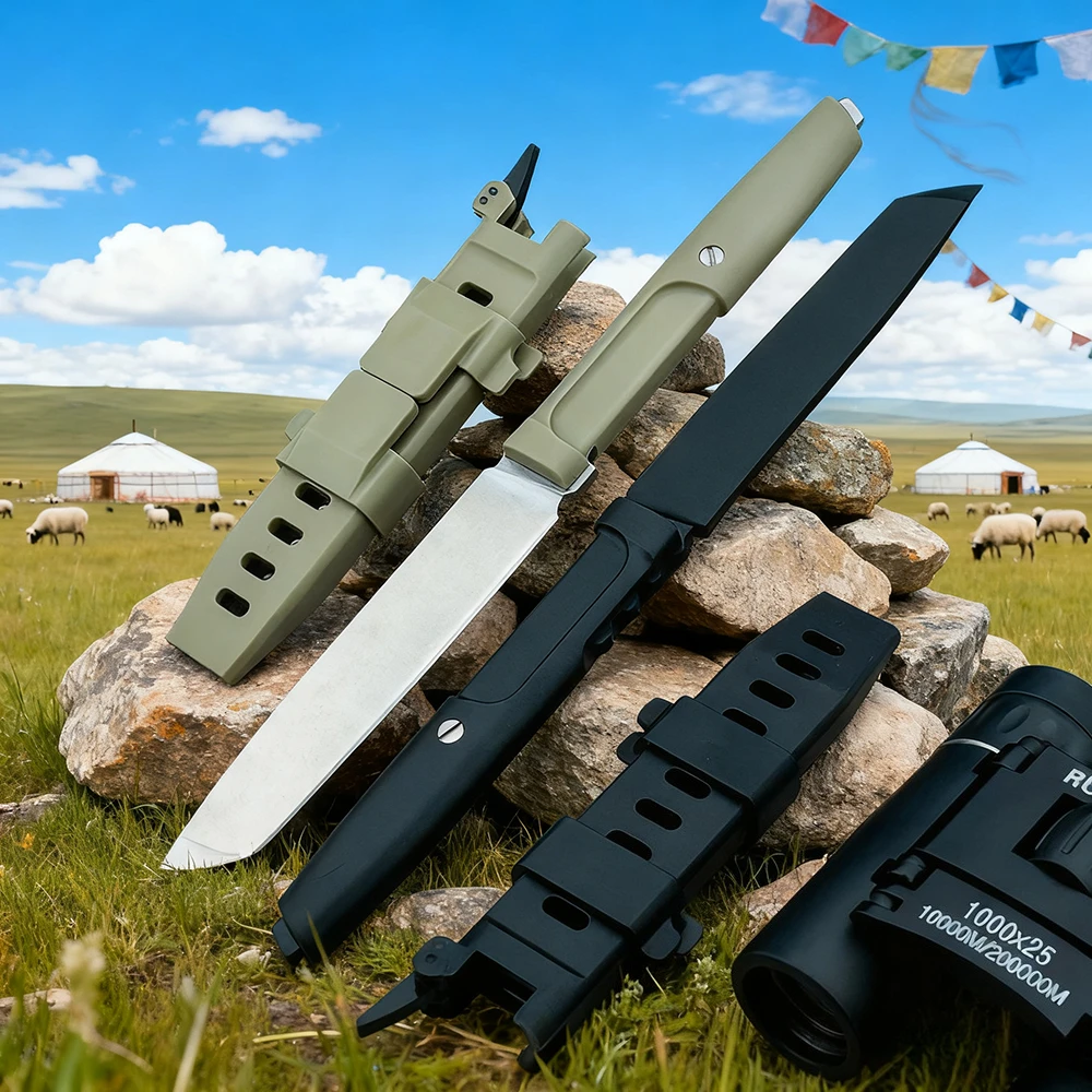 

Tanto Blade Outdoor Utility Straight Knife Wilderness Exploration Backpacking Knife Jungle Climbing Picnic Portable Knives Gifts