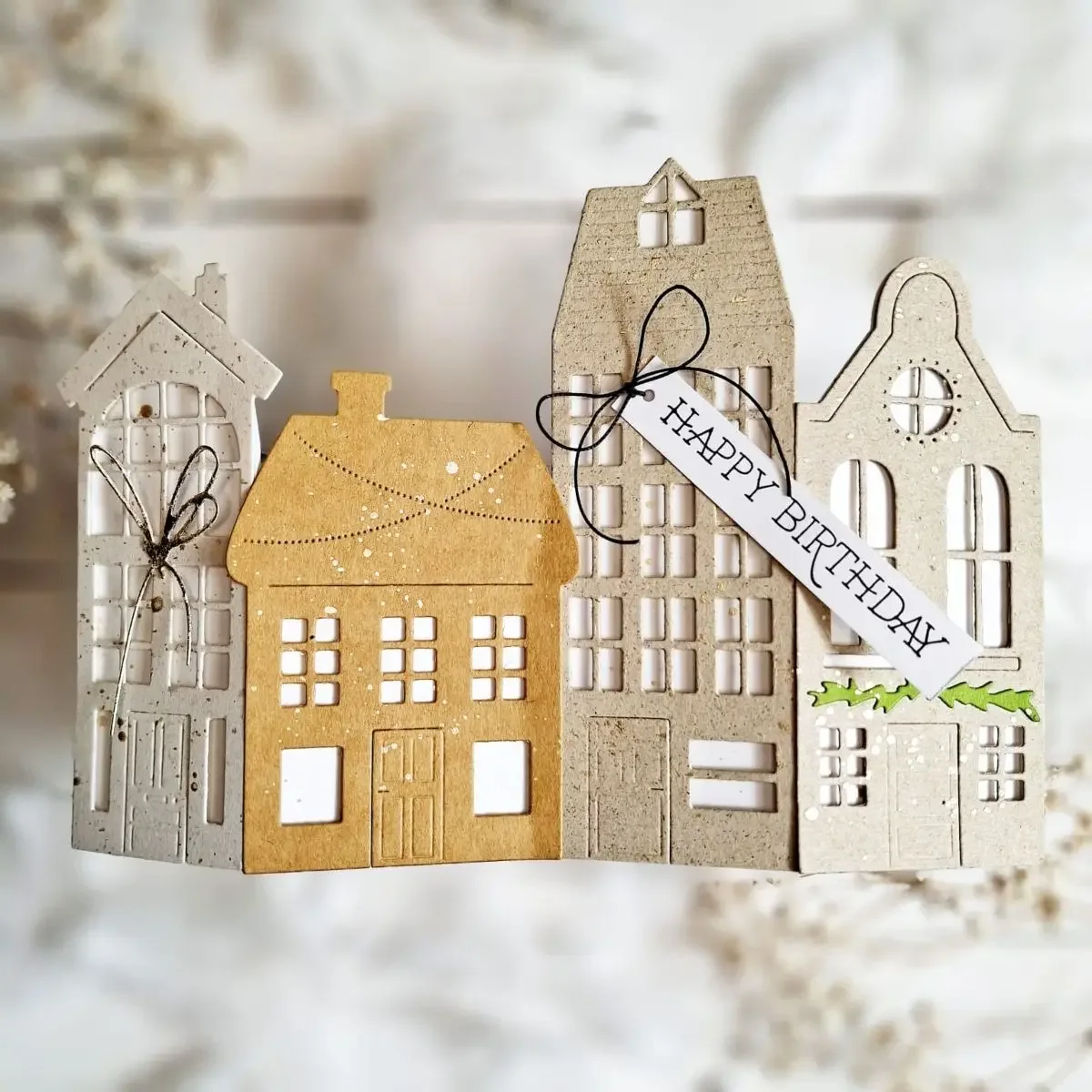 

Town and Window Cutting Dies For DIY Scrapbook Diary Decoration Embossing Cut Template Make Card 2025 New