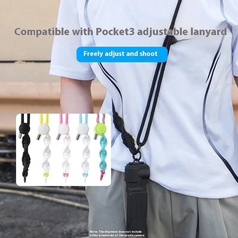 Camera Lanyard For Pocket Camera With 1/4in Screw Neck Shoulder Strap Adjustable Hanging Rope Anti-Lost Acceeory