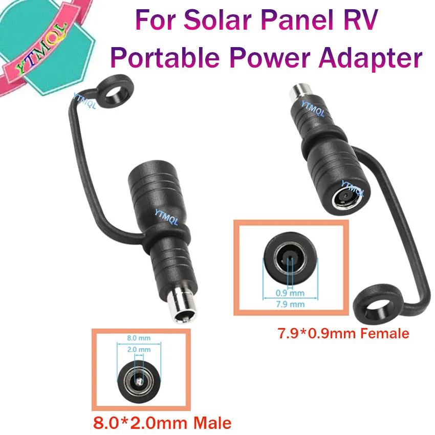 7909 to DC 8020 Adapter for Explorer Series 1500 2000 RV Portable Power Station Solar Panel 8mm Connector