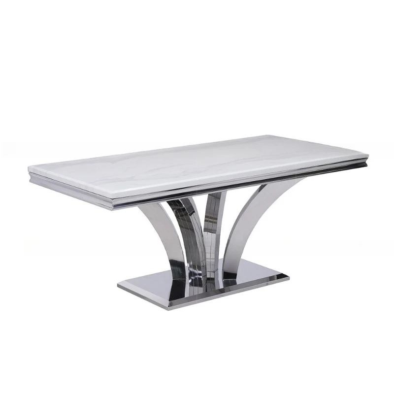 

Nordic light luxury marble dining table living room European long room furniture premium