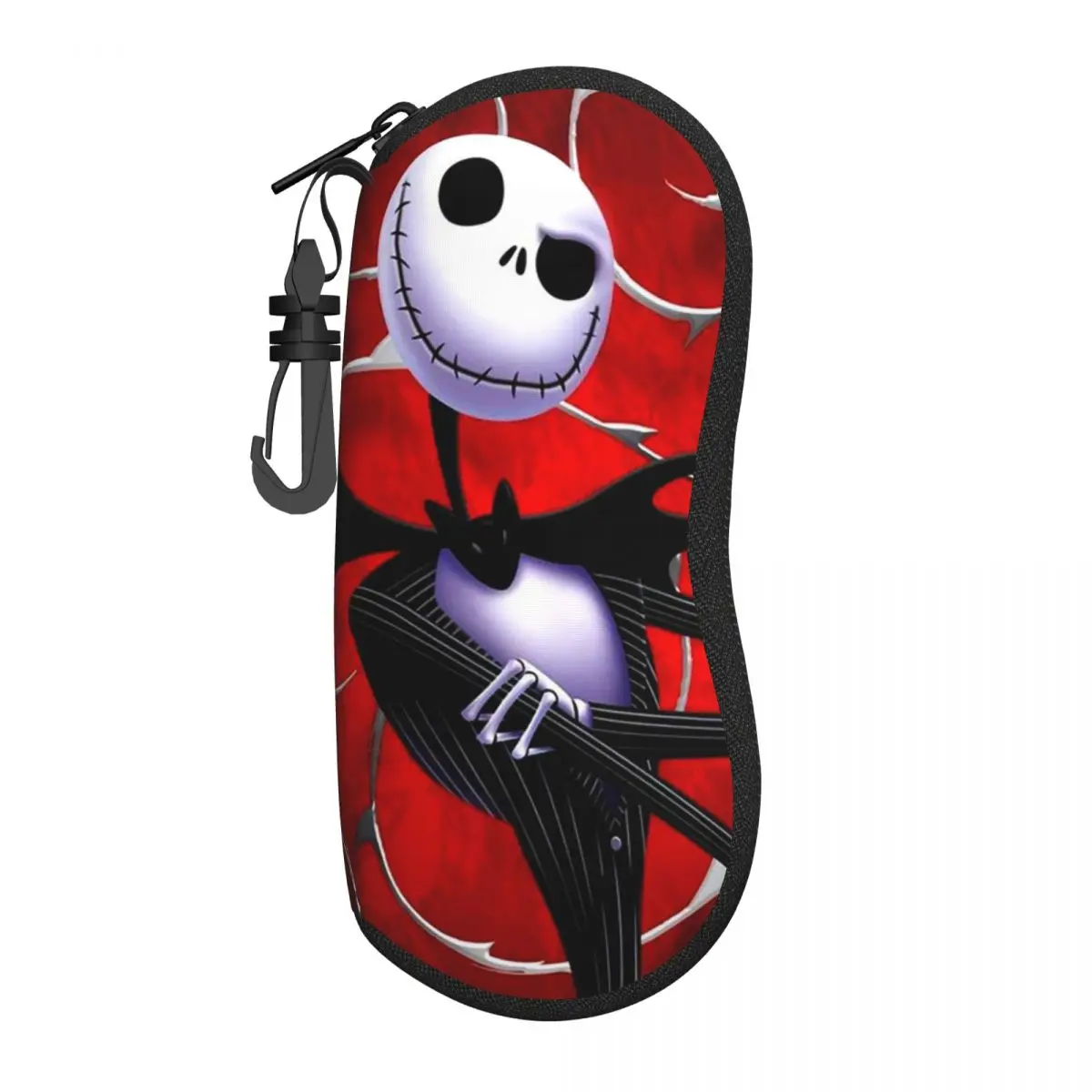 

Custom Tim Burton Christmas Horror Movie Shell Glasses Case Unisex Travel Jack Eyeglasses Case Sunglasses Protector Box