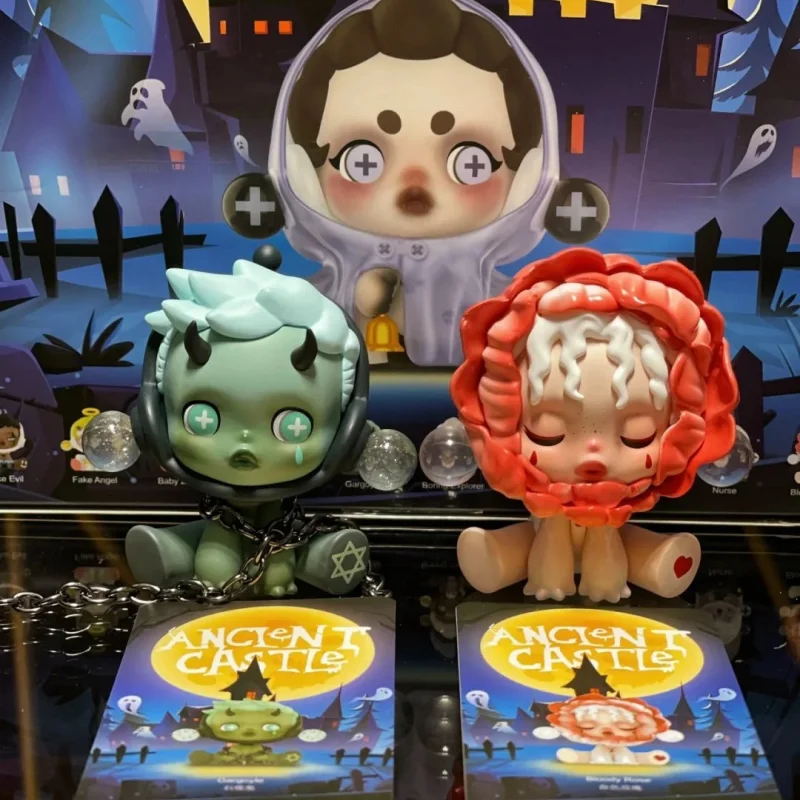 Genuine Ppmt Skullpanda Ancient Castle In The Deep Forest Blind Box Action Figure Blood-Colored Rose Birthday Gift Customization