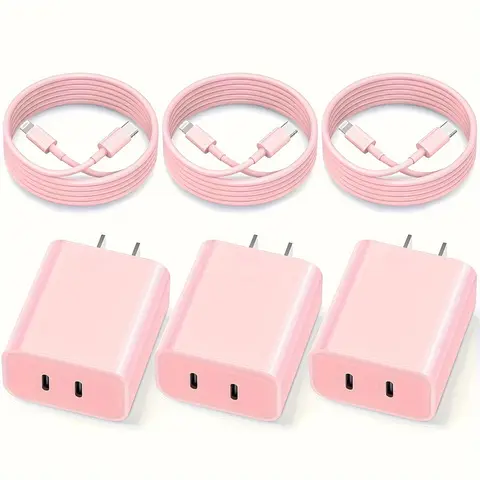 20W Dual Port USB C Charger Block With 6.6FT Long USB C To Lightning Charging Cable For IPhone 14 Pro/13 Pro/12 Mini/12/11/iPad