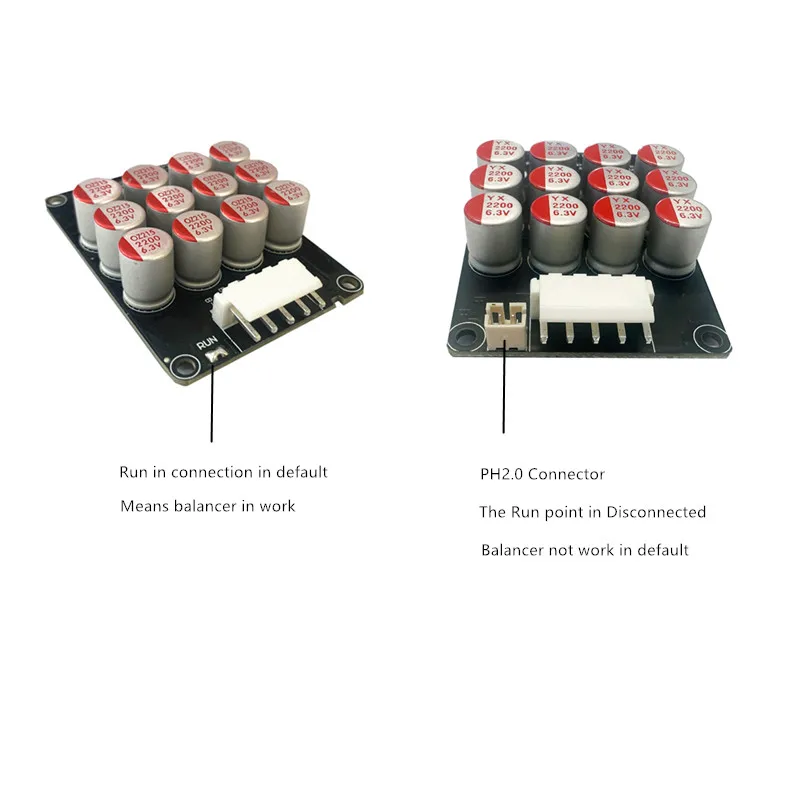 Sprzedaż hurtowa HeltecBMS aktywny balancer 5A 3S 4S ze złączem PH2.0 na swich 12V bateria balance grupowe kondensatory