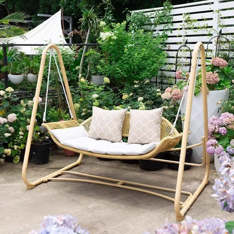 Suspended Street Patio Swings Terrace Loungers Hanging Chair Rocking Patio Swing Garden Shaking Outdoor Furniture Columpiar LLPS