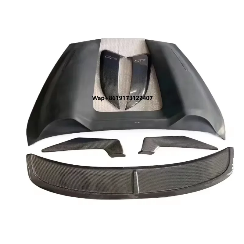 Rear Spoiler Rear Trunk Wing Lip Cover Bodykit Carbon Fiber Spoiler for 718 Car