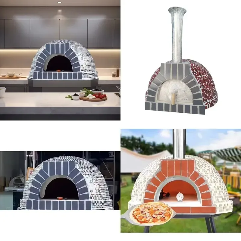 New Design Outdoor Garden Brick Grill Granular Wood Firing Commercial Baking Equipment Pizza Stone Wood Firing Pizza Oven