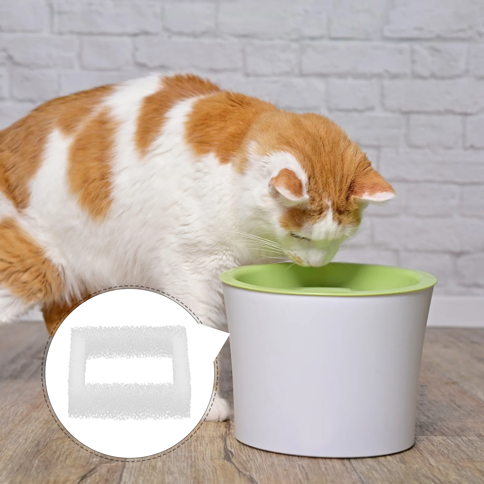 8 Pcs Dispenser Filter Cotton Cat Filters Pet Fountain Replacement for