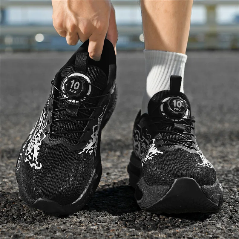 Men Carbon Plate Running Shoes Marathon Racing Breathable Anti Slip Cushioned Sneakers for Long Distance Jogging Sports Training - view 6