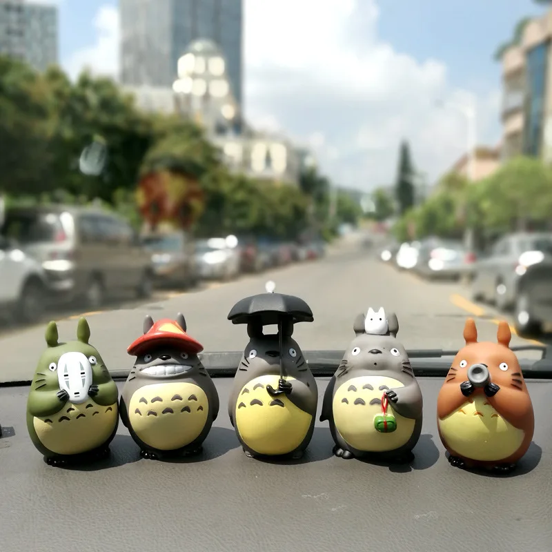 My Neighbor Totoro Cute Vinyl Cartoon Doll Figurines Ornaments Multi-purpose Decor Birthday Cake Baking Topper Auto Accessories view 2