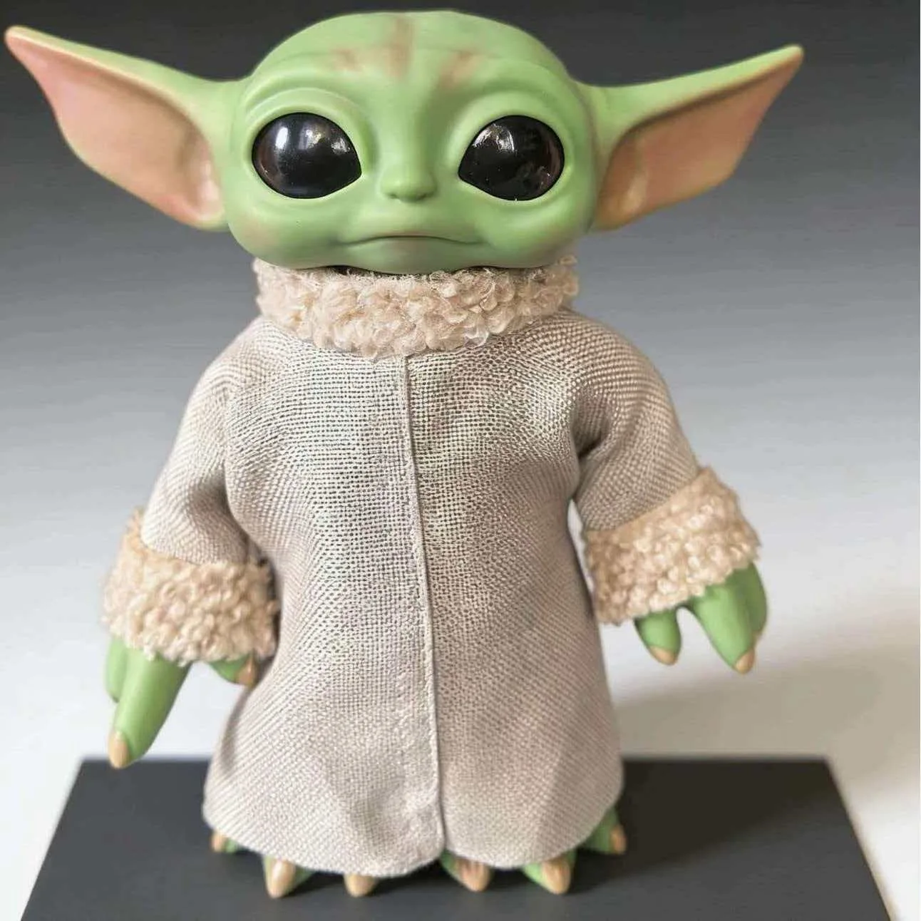 30CM 20cm 17CM Yoda Baby Action Figure Star Wars Kawaii Yoda Plush Doll Real clothes Model Toys Cute Doll Room Ornament Gift