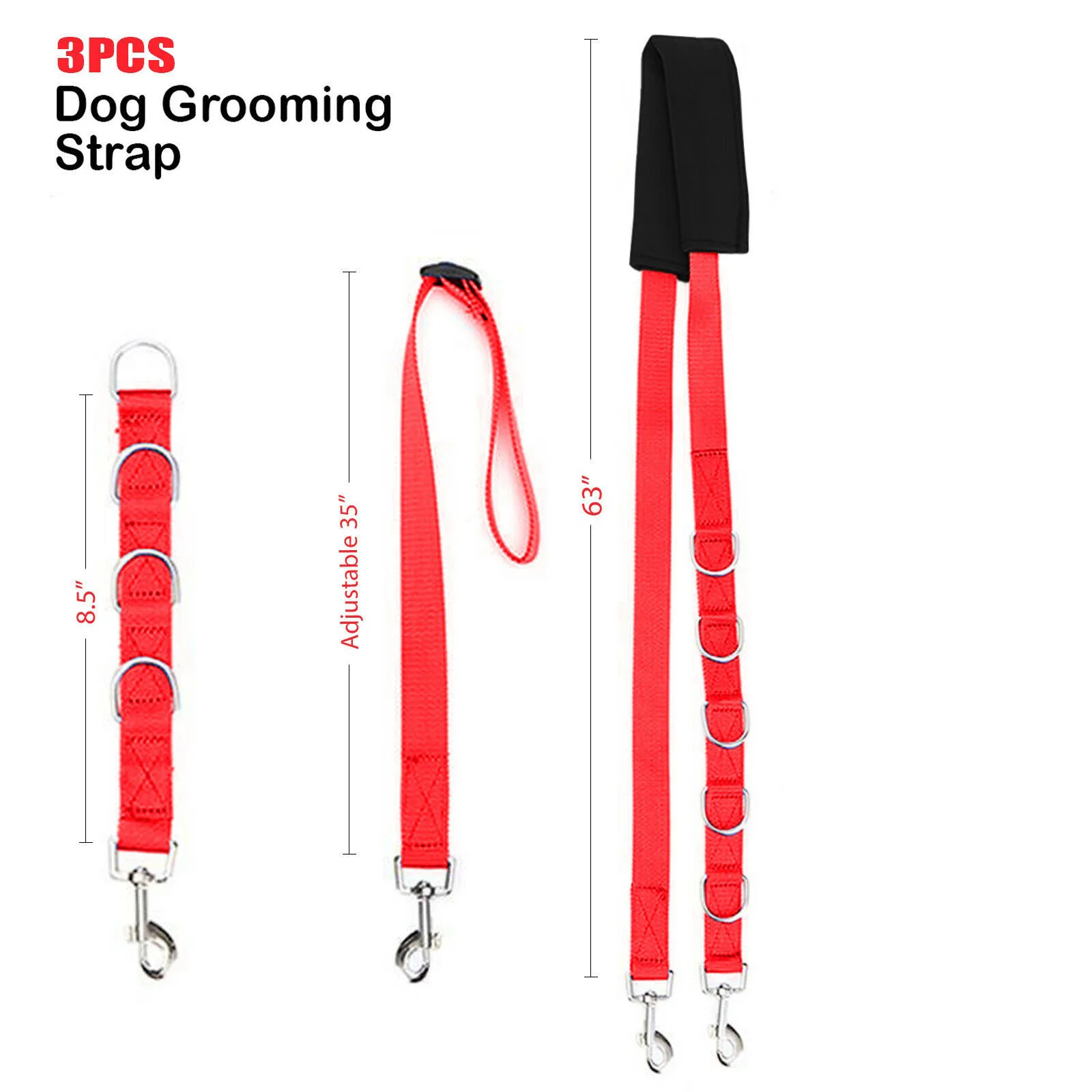 Pet Grooming Strap Set Dog Leash Solid Dog Chain Dog Collar Bath Supplies Grooming Rope