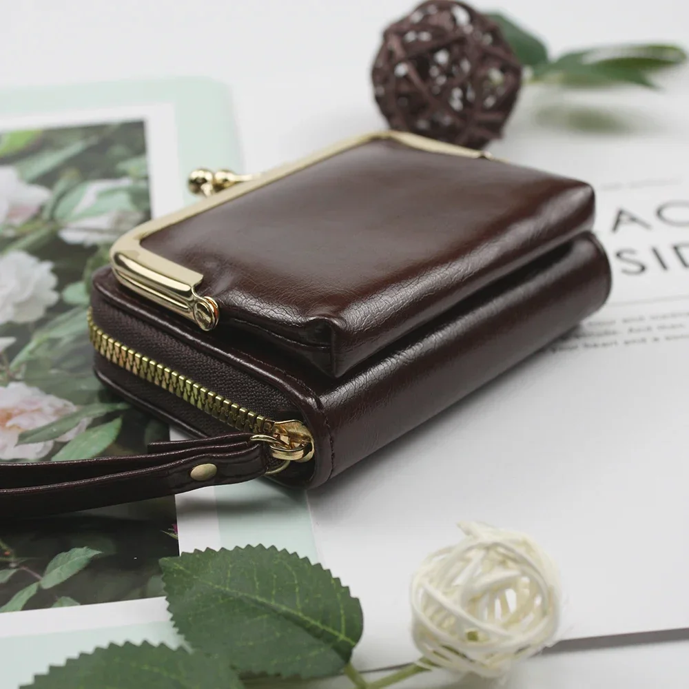 2pcs Set Mini Pouch Original Brand Watches Simple Style Retro Fashion Woman Wallets for Outdoor Activities Daily Life