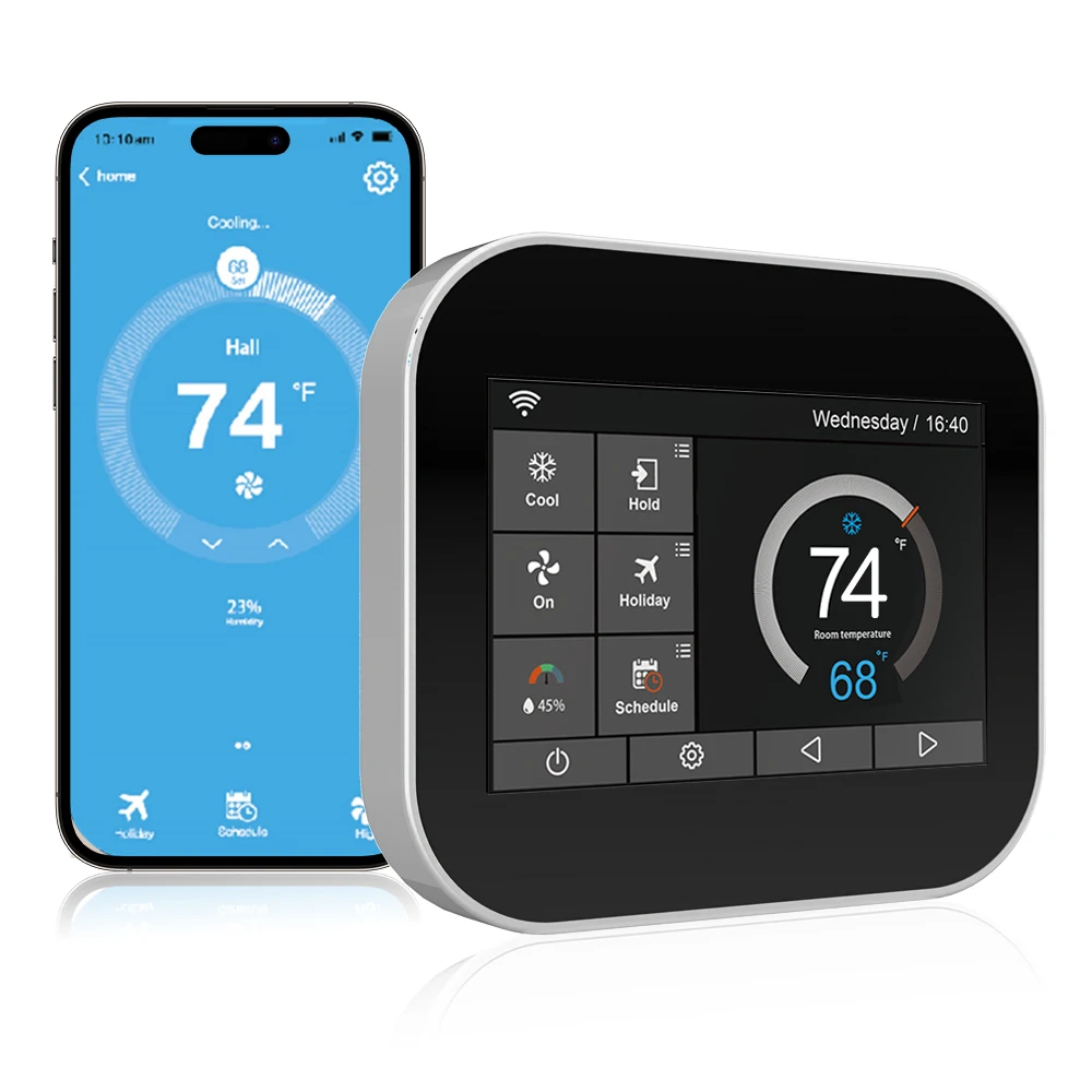 

2025 hot sale LoraWAN,Wifi,BACnet MSTP ,Thermostat for Boiler/Valve/Underfloor Water Heating, Electric Heating & HVAC/AC Contro