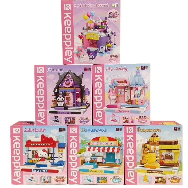 

Keeppley Intellectual Building Blocks Hello Kitty Ice Cream Cone Cake Model Desktop Decoration Exquisite Gift For Girls Birthday