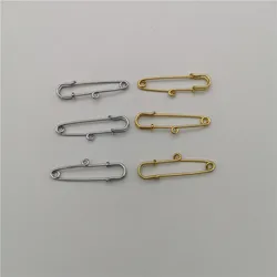 10pcs 5cm 1 Loop Large Safety Pins Silver Color Brooche Pins DIY Jewelry Finding jewelry making