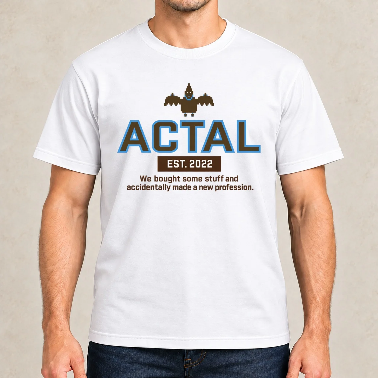 ACTAL Established Classic T-Shirt man t shirt graphic essential t shirt man t shirts high quality luxury brand T-Shirt
