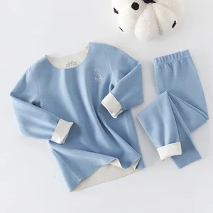 ملابس داخلية حرارية عالية التقنية للأطفال مجموعات ملابس غير ملحومة بدلة صالة للأولاد والبنات بيجامات الخريف والشتاء الأطفال أفضل 6 بنين رائعين مبيعا في ملابس داخلية - No4