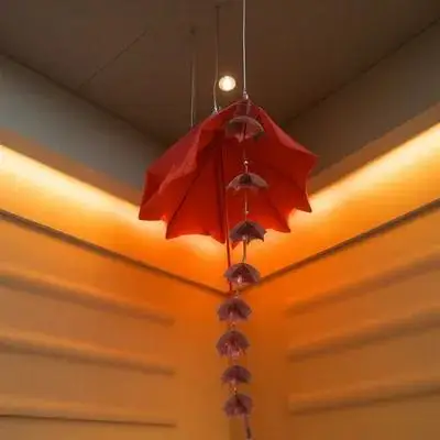 

1pcs Decorative Wind Chime Drainage For Downspout Gutter Metal Art Chain Bell Decorative Rain Chains Rain