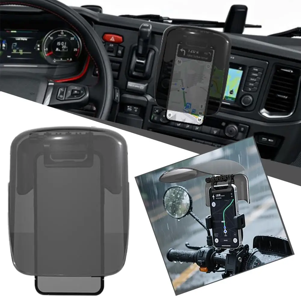 

Премиум Солнцезащитная шляпа Стиль Крепление для телефона Солнцезащитный козырек Непромокаемый козырек Солнцезащитный универсальный креативный снаряжение для верховой езды Регулируемая уличная посадка Exten H3V1