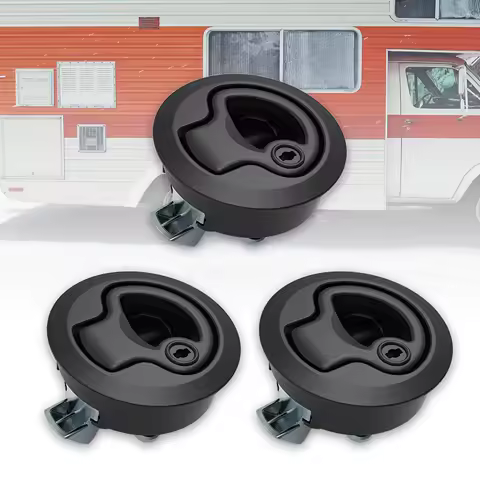 1/2PCS RV Door Lock Flush Pull Hatch Slam Latch Boat Deck Hatch Latch for Boat Marine Kayak RV Cabinet Door Caravan Trailers