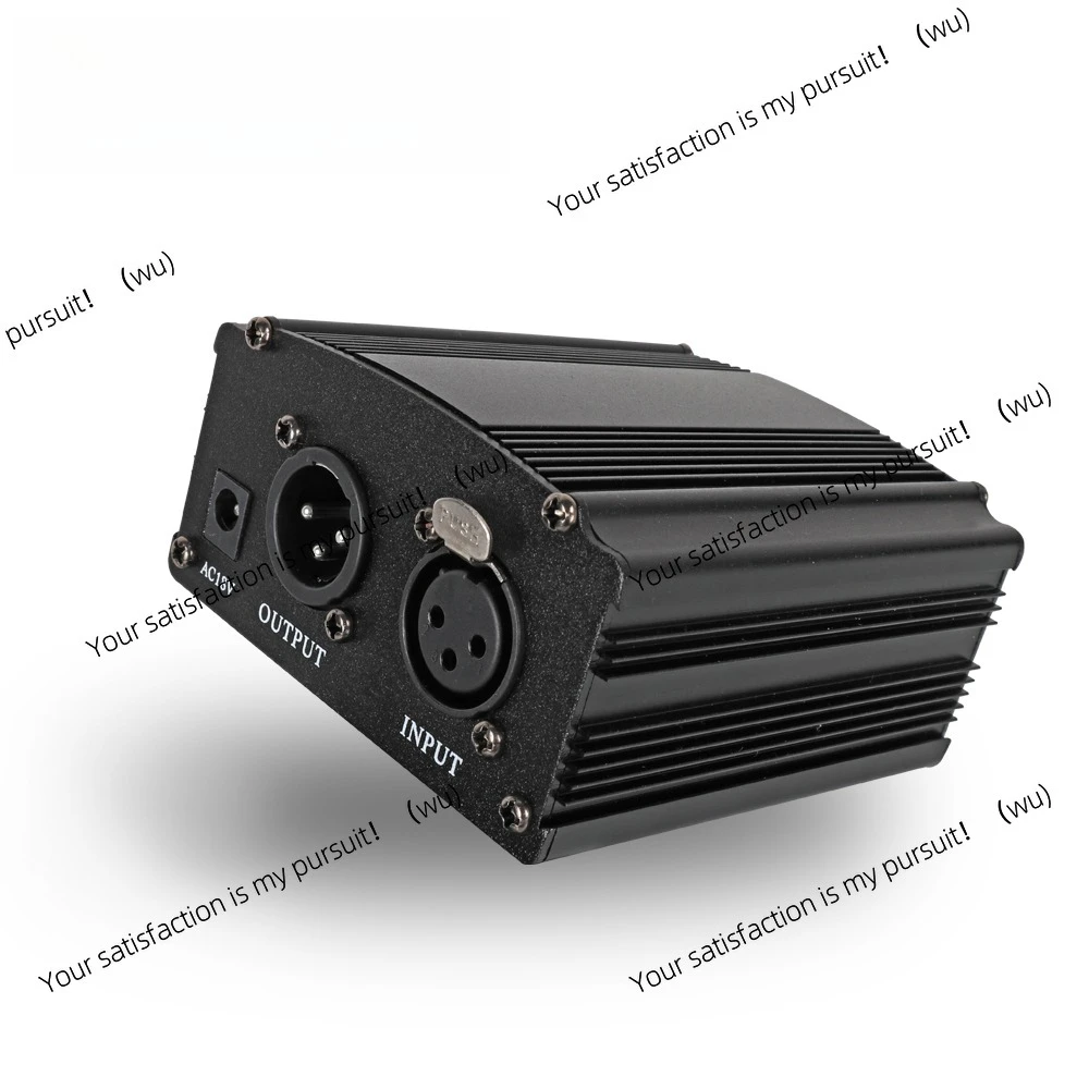 48V Phantom power supply and adapter cable, suitable for any condenser microphone music recording device