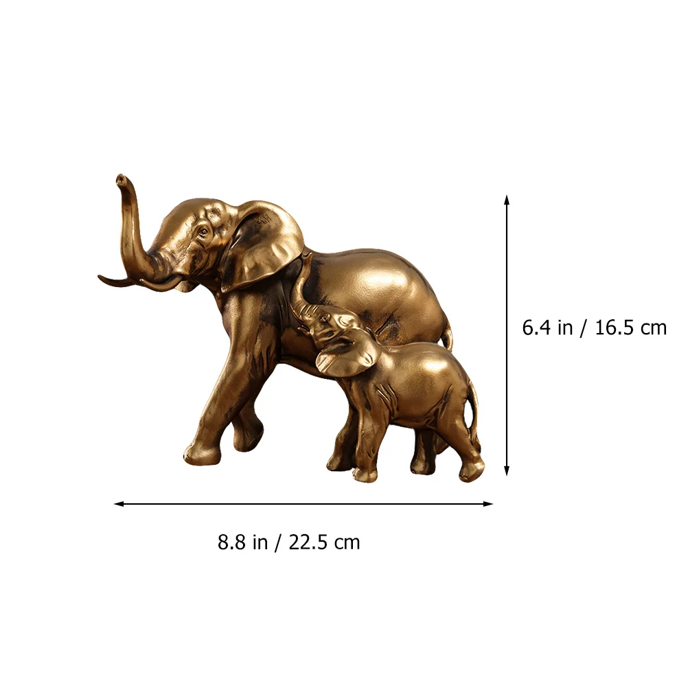

1 pc Resin Elephant Decoration Lucky Home Ornament For Living Room Study Office Cabinet Wine Cabinet Desktop Interior Decor