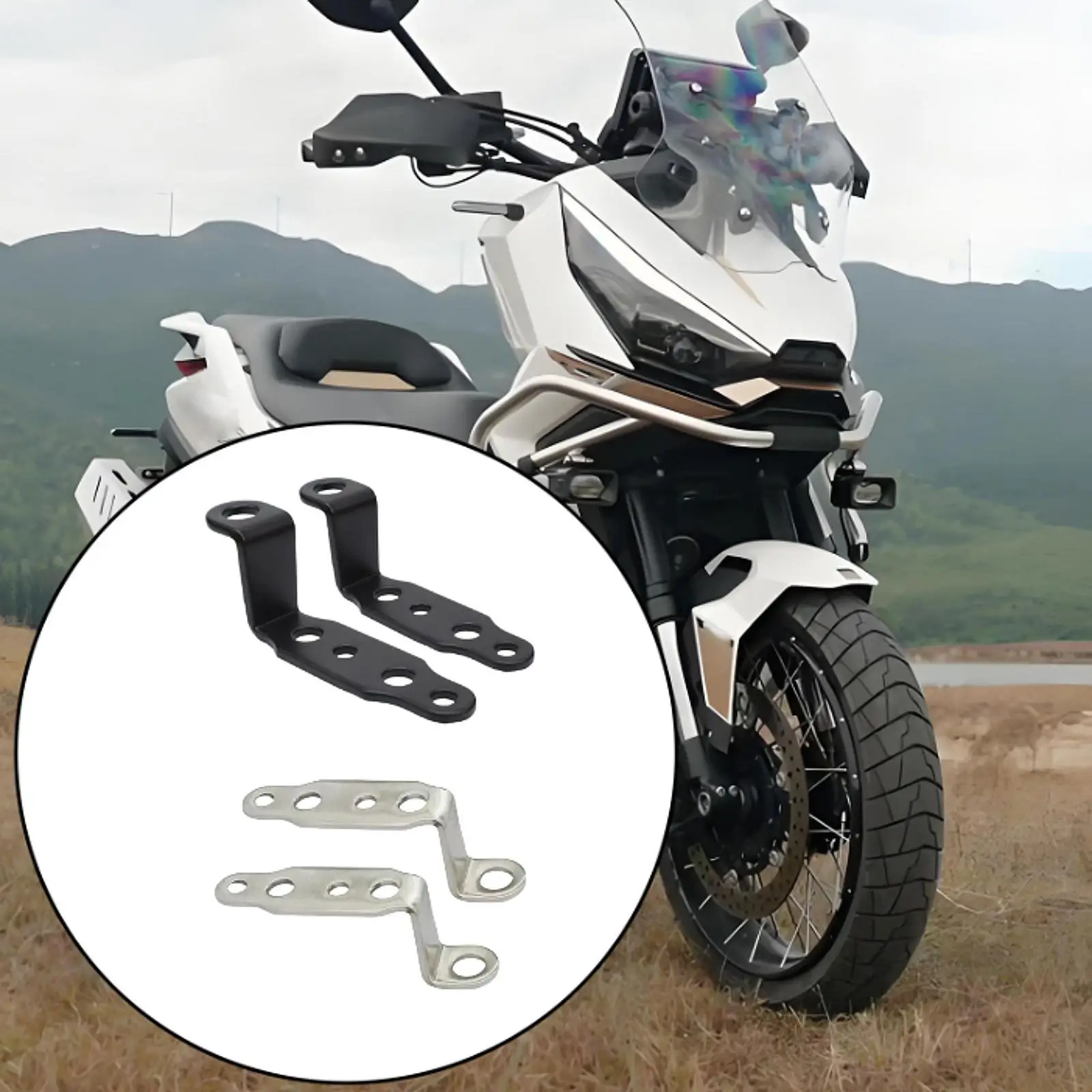 Z Bracket Motorcycle Headlight Mount Holder Iron Parts for Motorbike Electric Scooter Versatile Installation