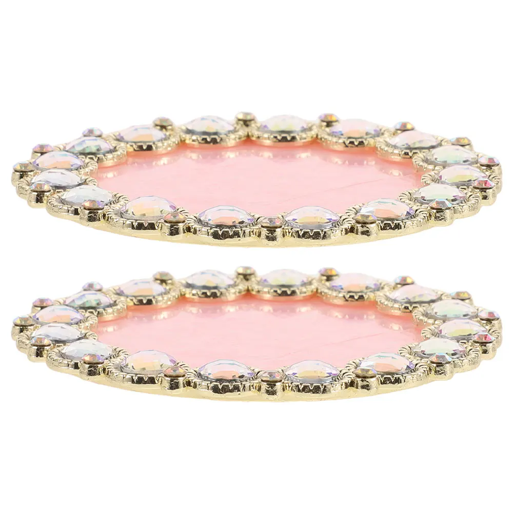 2 قطعة لوحة خلط طلاء الأظافر الراتنج تصميم أنيق مدمج للفنانين ومستلزمات الصالونات لوحة طلاء الأظافر #1